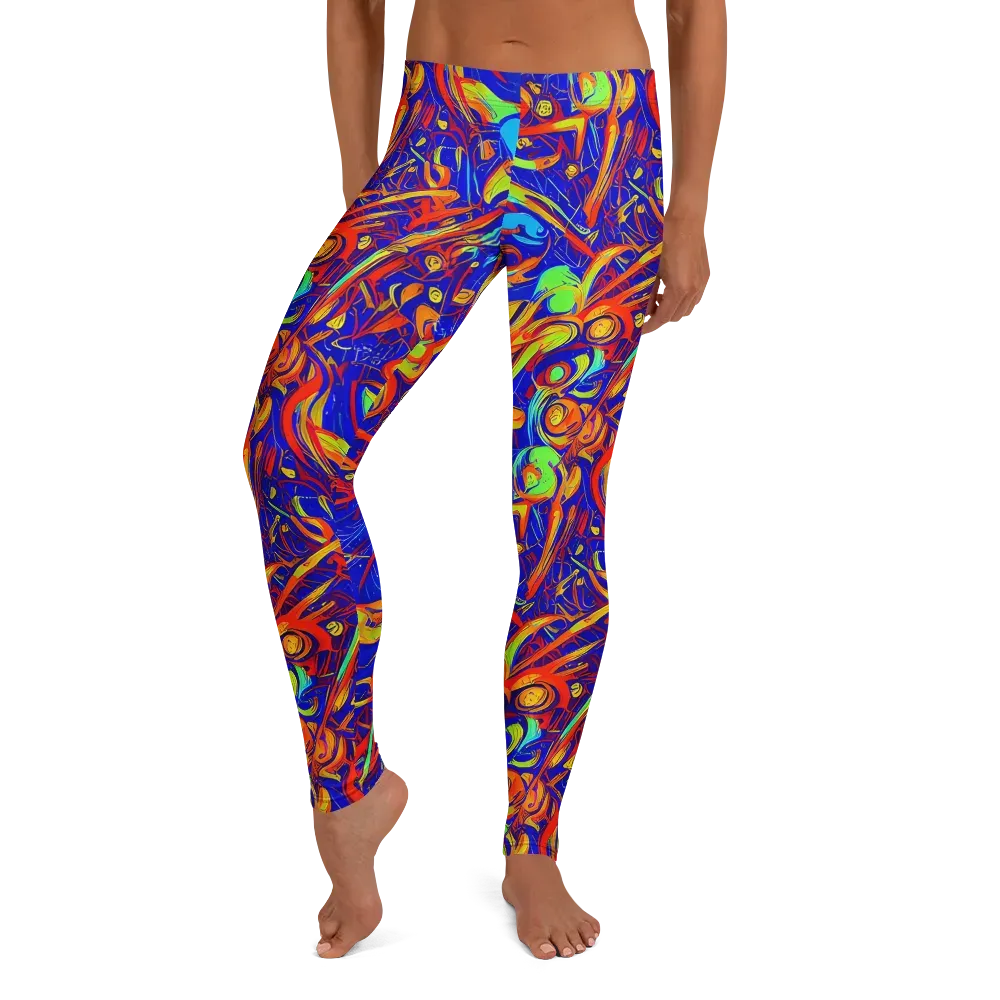 Ultramarine Rapture on Leggings — Front