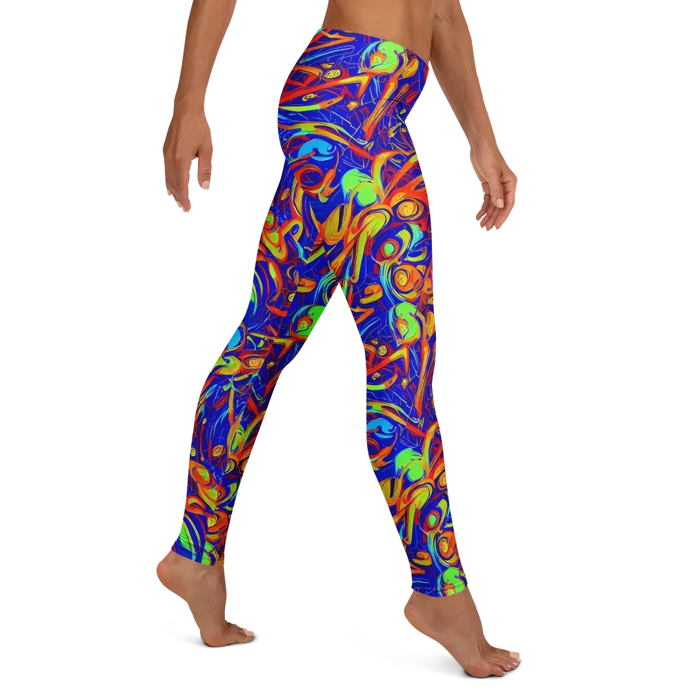 Ultramarine Rapture on Leggings — Right