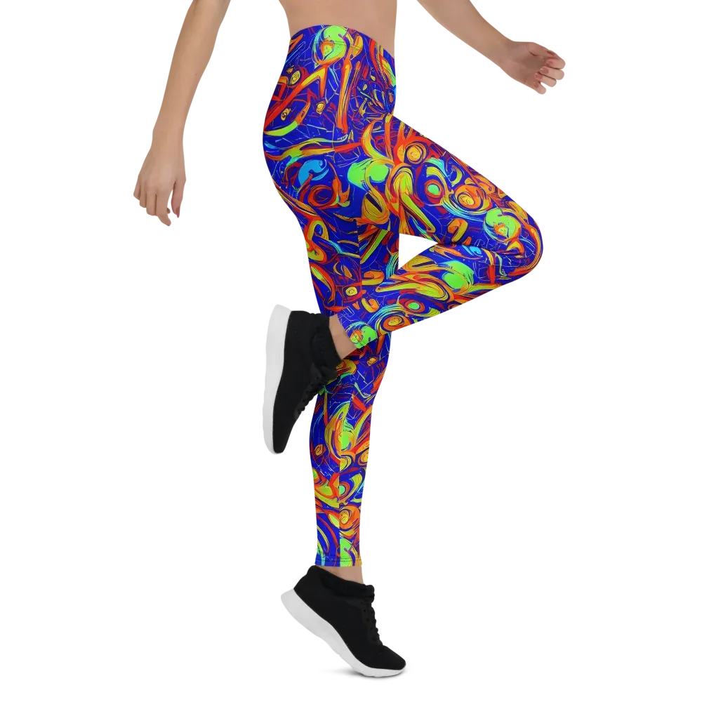 Ultramarine Rapture on Leggings — Right