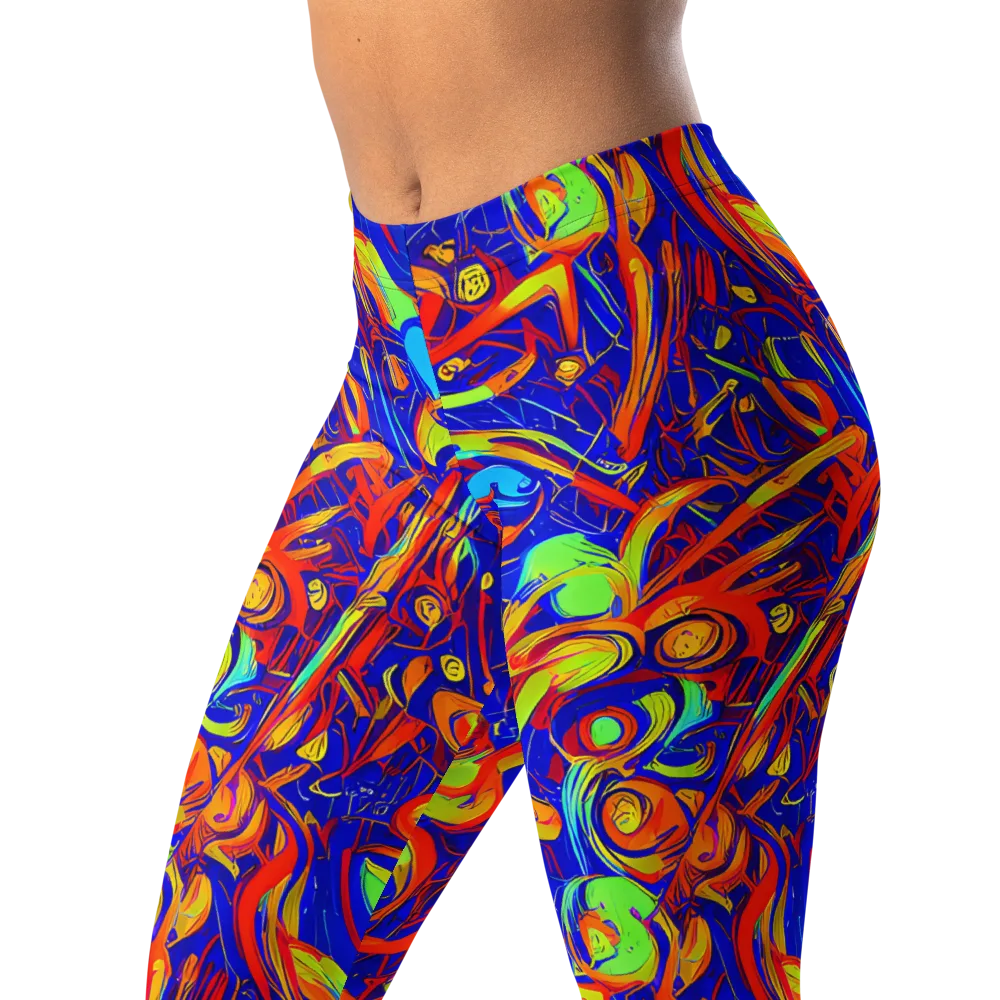Ultramarine Rapture on Leggings — Left Front
