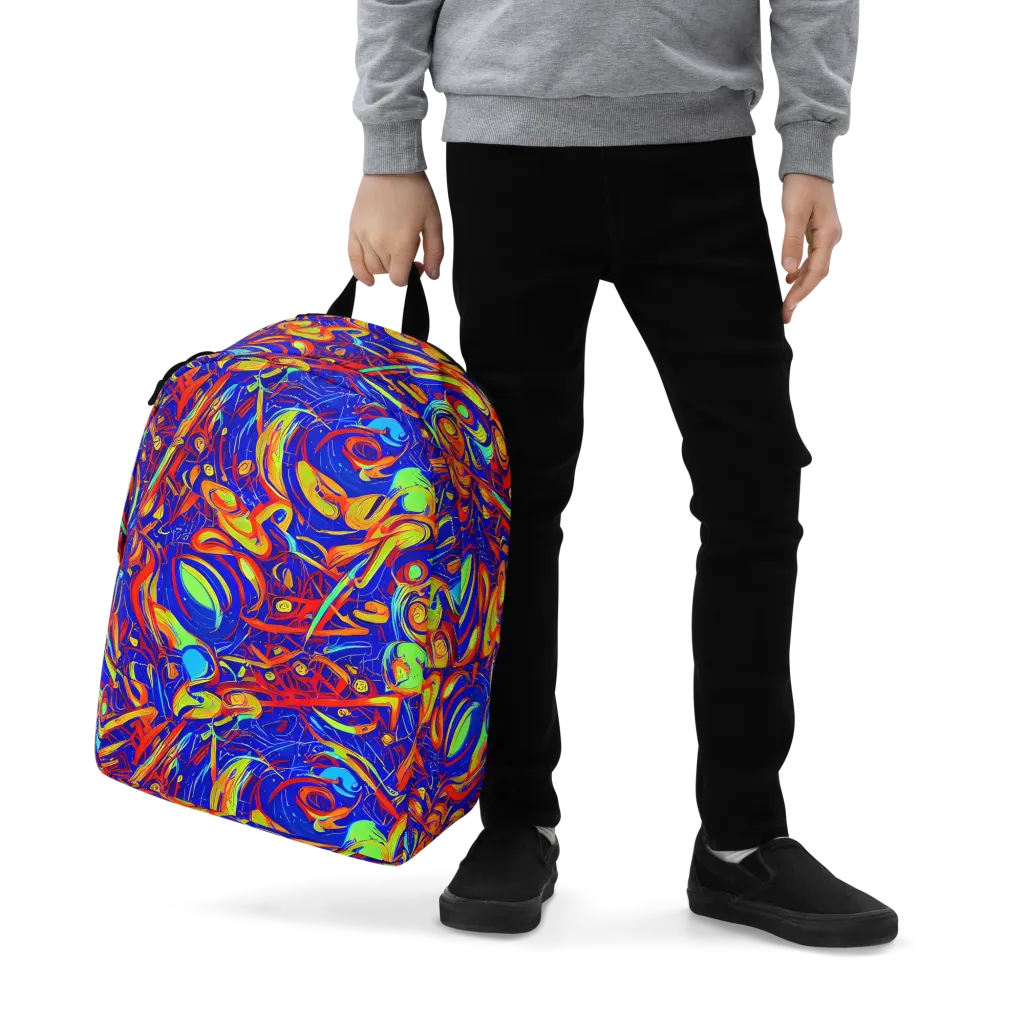 Ultramarine Rapture on Minimalist Backpack — Zoomed-in