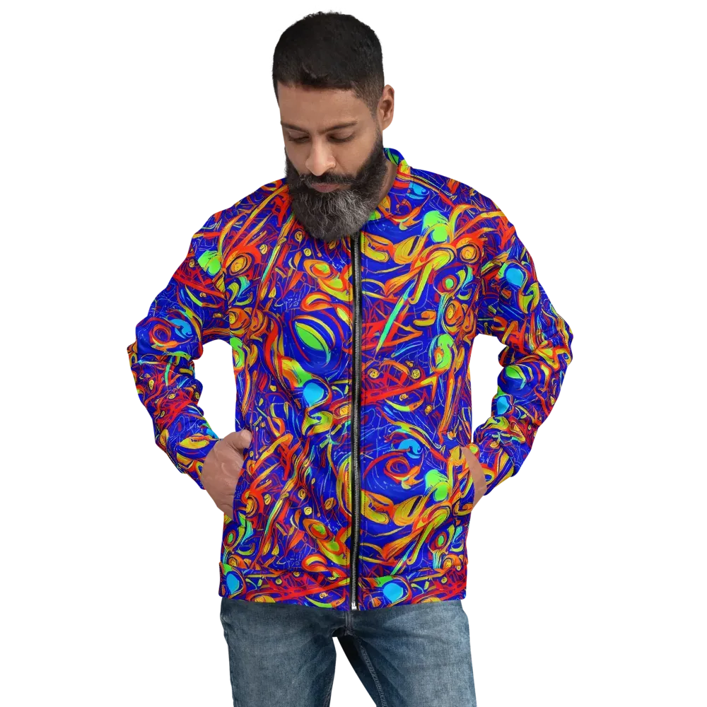 Ultramarine Rapture on Bomber Jacket — Front
