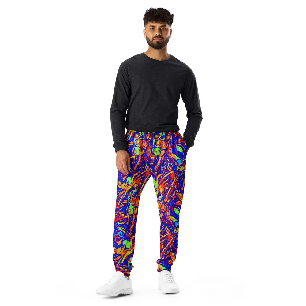 Ultramarine Rapture on Men's Joggers — Front