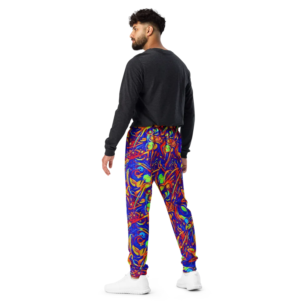Ultramarine Rapture on Men's Joggers — Back