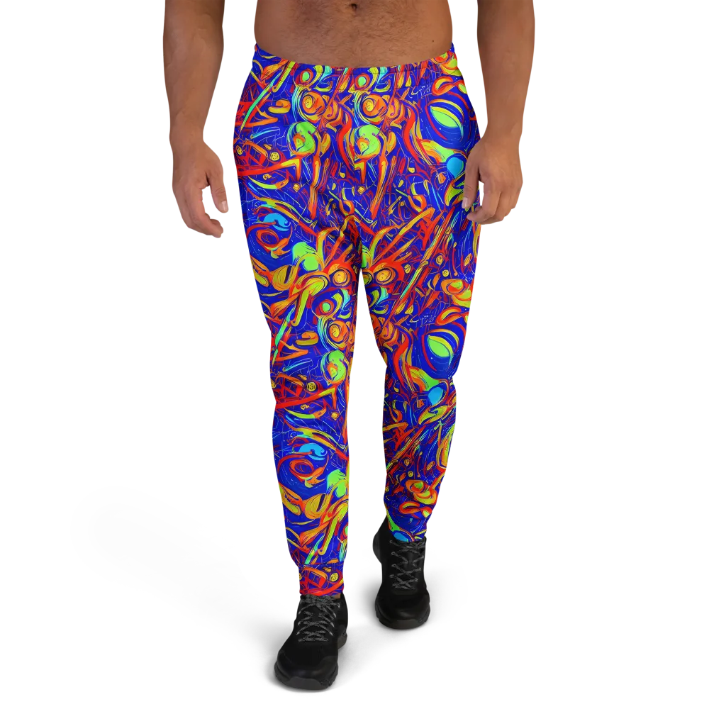 Ultramarine Rapture on Men's Joggers — Front