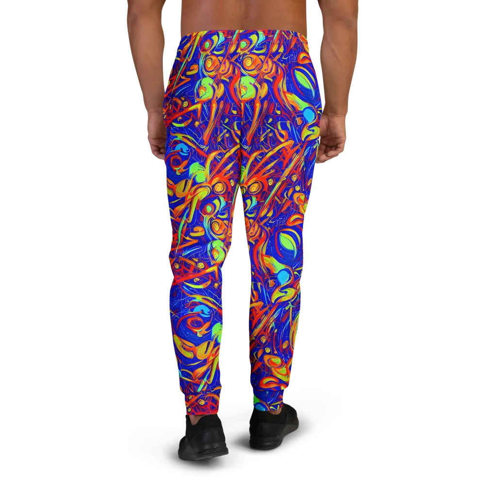 Ultramarine Rapture on Men's Joggers — Back
