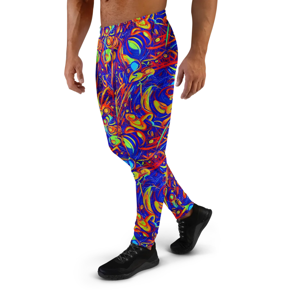 Ultramarine Rapture on Men's Joggers — Left