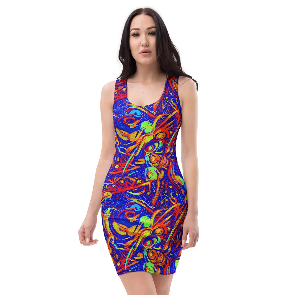 Ultramarine Rapture on Bodycon Dress — Front