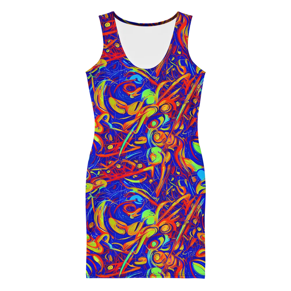 Ultramarine Rapture on Bodycon Dress — Front