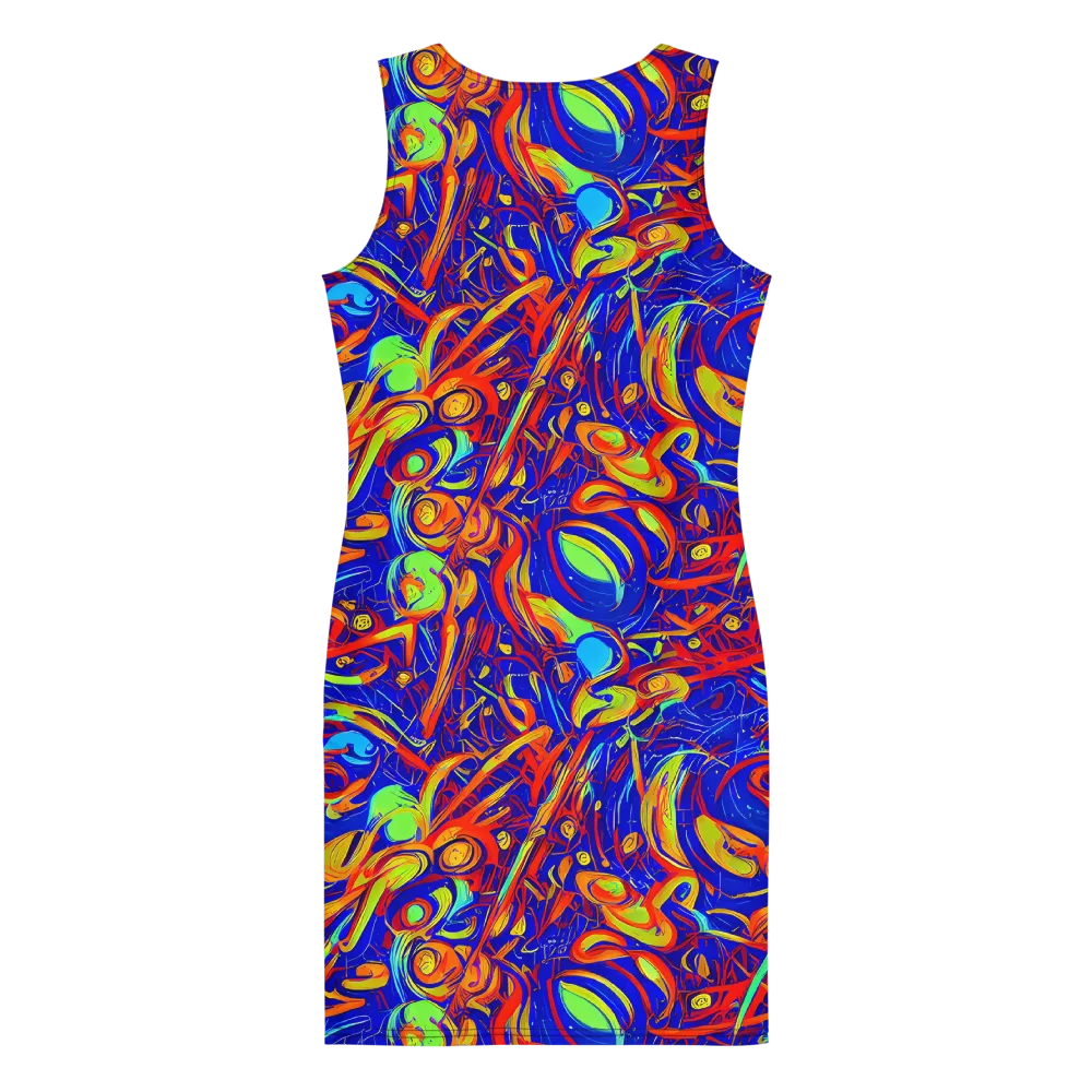 Ultramarine Rapture on Bodycon Dress — Back