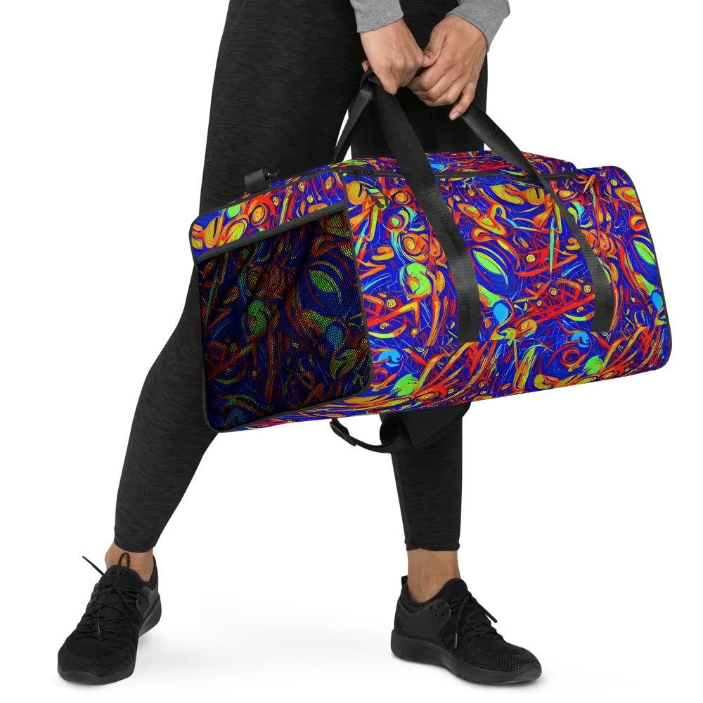 Ultramarine Rapture on Duffle Bag — Right Front