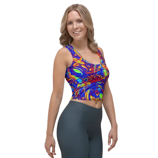 Ultramarine Rapture on a Crop Top