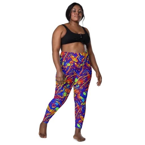 Ultramarine Rapture on a Leggings with Pockets