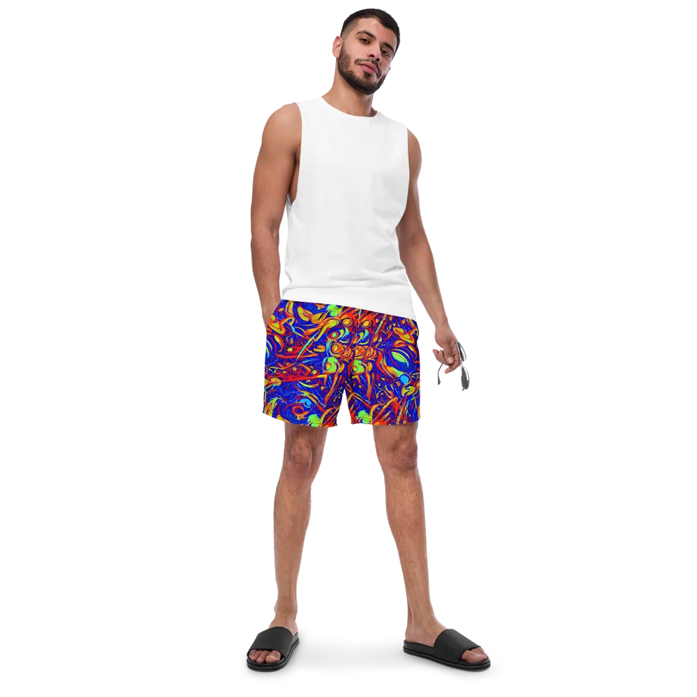 Ultramarine Rapture on Swim Trunks — Front