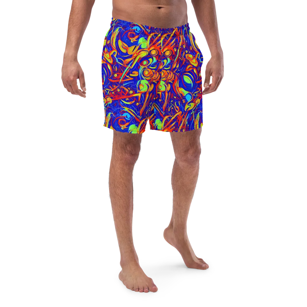 Ultramarine Rapture on Swim Trunks — Front
