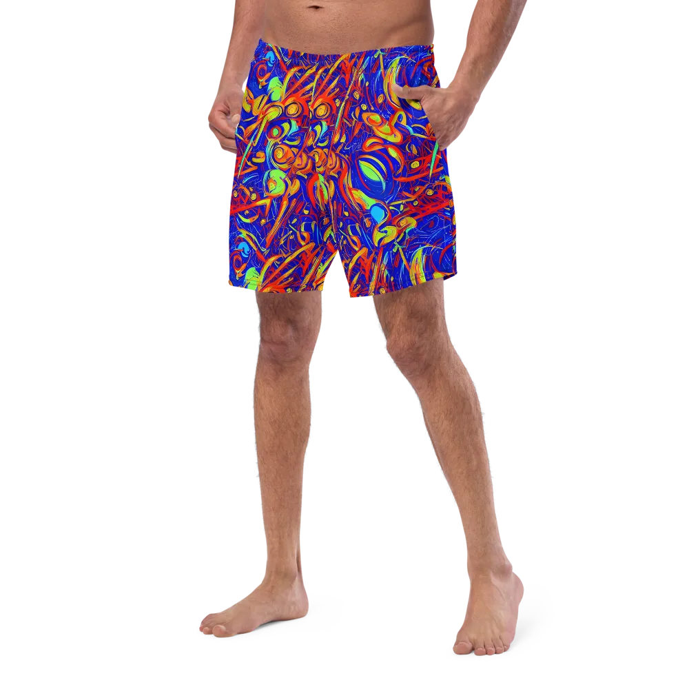Ultramarine Rapture on Swim Trunks — Left Front