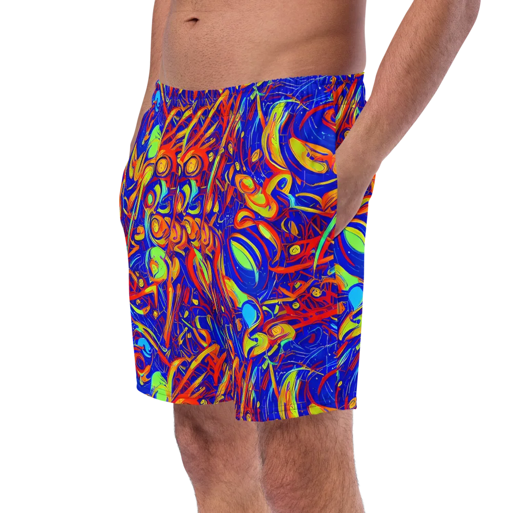 Ultramarine Rapture on Swim Trunks — Left Front