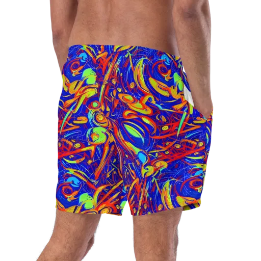 Ultramarine Rapture on a Swim Trunks