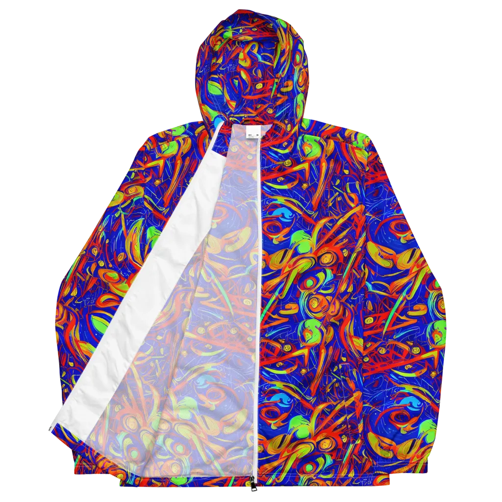 Ultramarine Rapture on Men's Windbreaker — Front