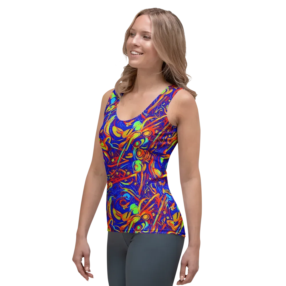 Ultramarine Rapture on Women's Tank Top — Left Front