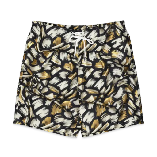 Gilded Gesture on a Men's Board Shorts