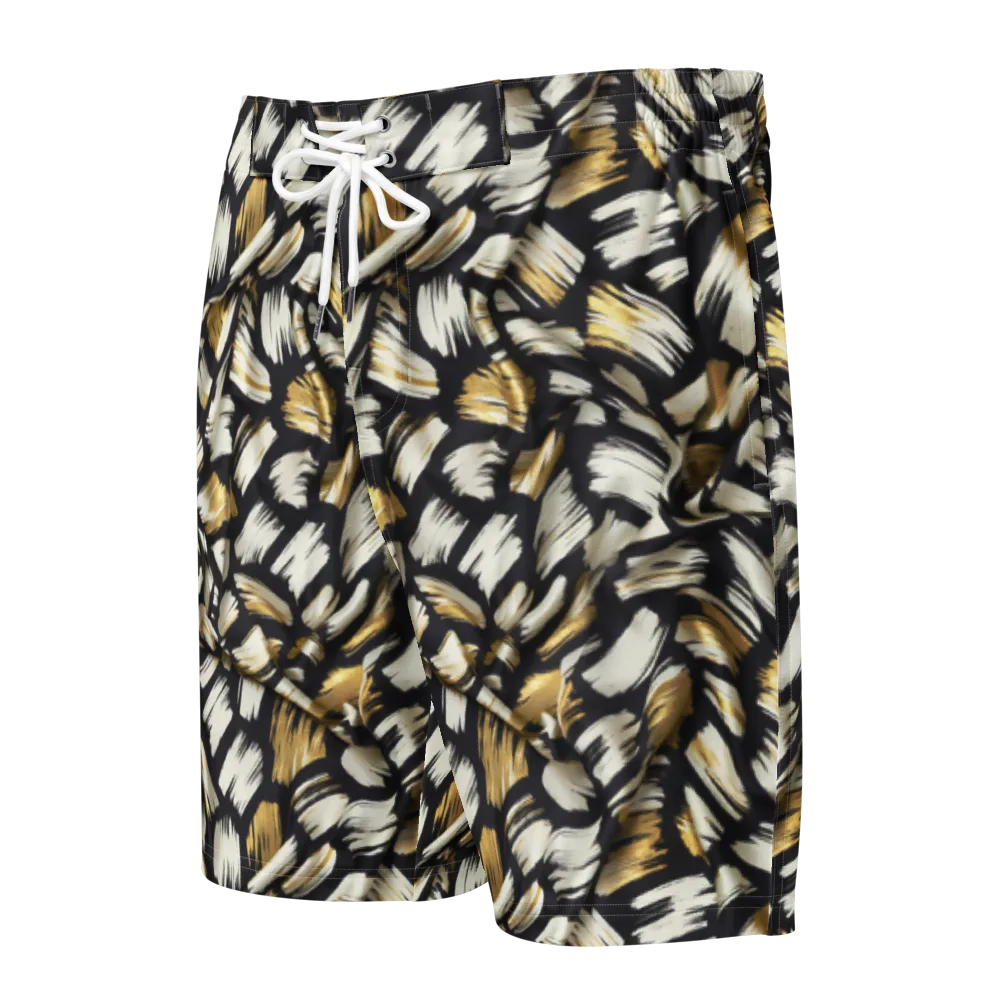 Gilded Gesture on Men's Board Shorts — Front