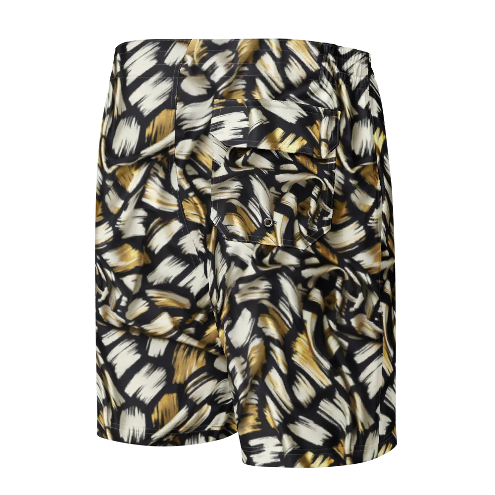 Gilded Gesture on Men's Board Shorts — Back