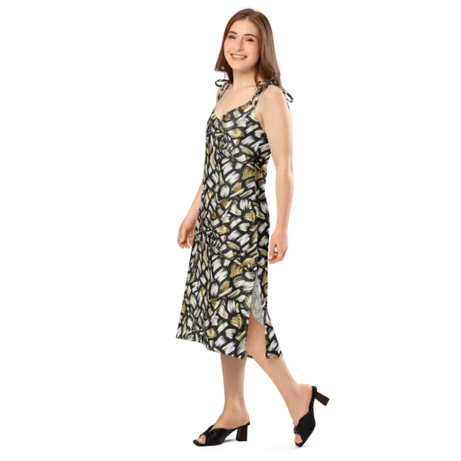 Gilded Gesture on a Slip Dress