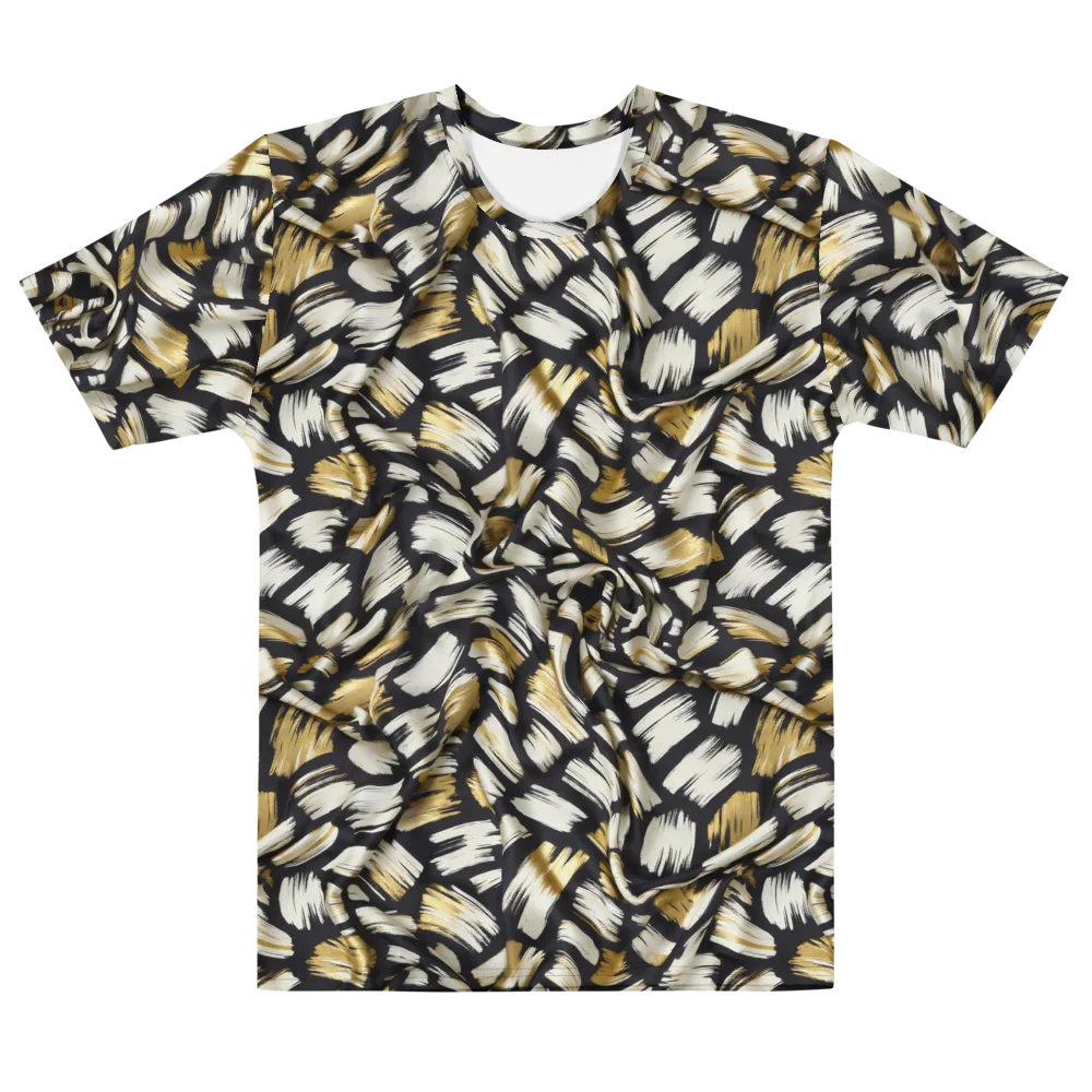 Gilded Gesture on Men's Cotton Crew Neck T-Shirt — Front