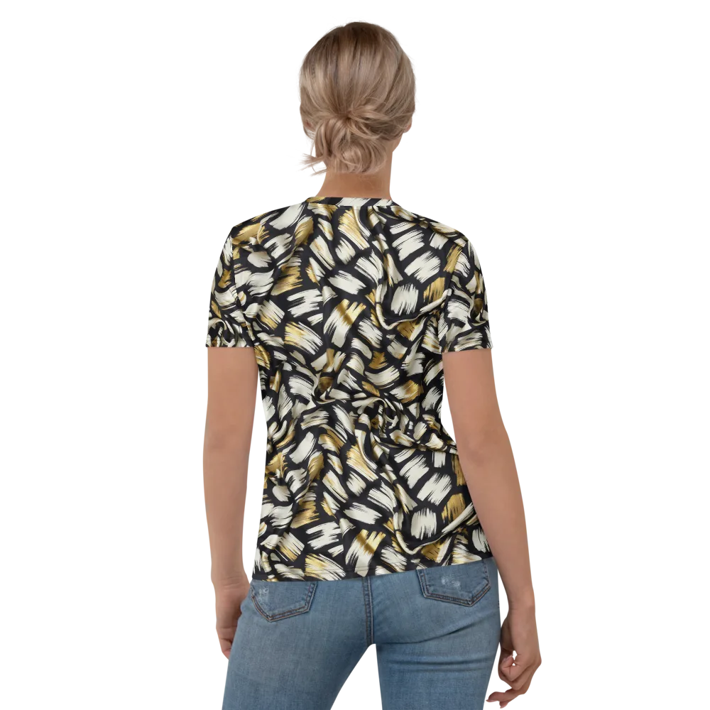 Gilded Gesture on Women's Crew Neck T-Shirt — Back