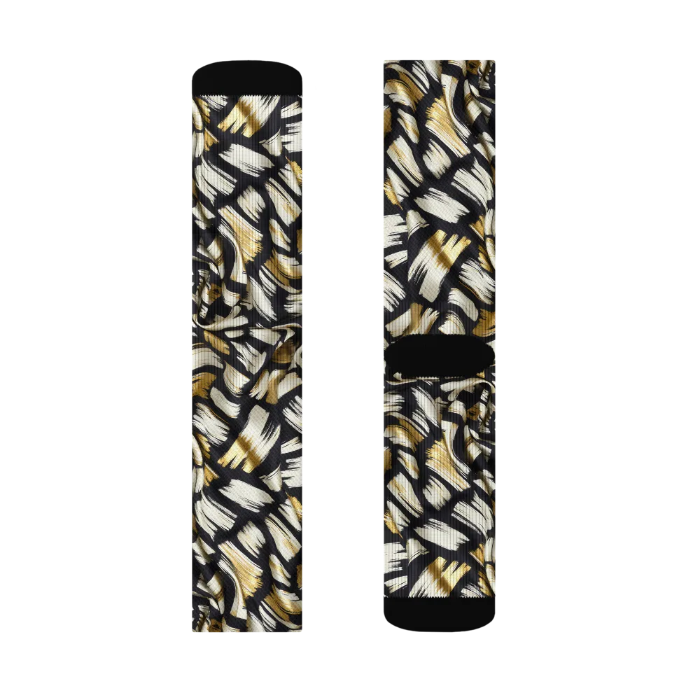 Gilded Gesture on Socks — Left Sock