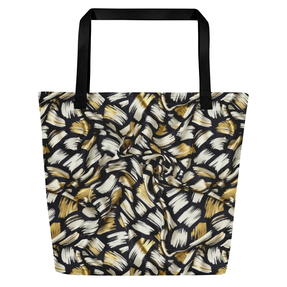 Gilded Gesture on Large Tote Bag W/ Pocket — Front