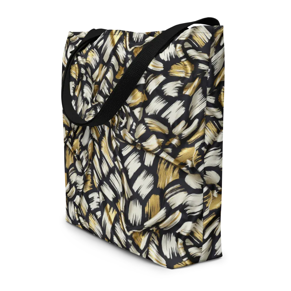 Gilded Gesture on Large Tote Bag W/ Pocket — Front