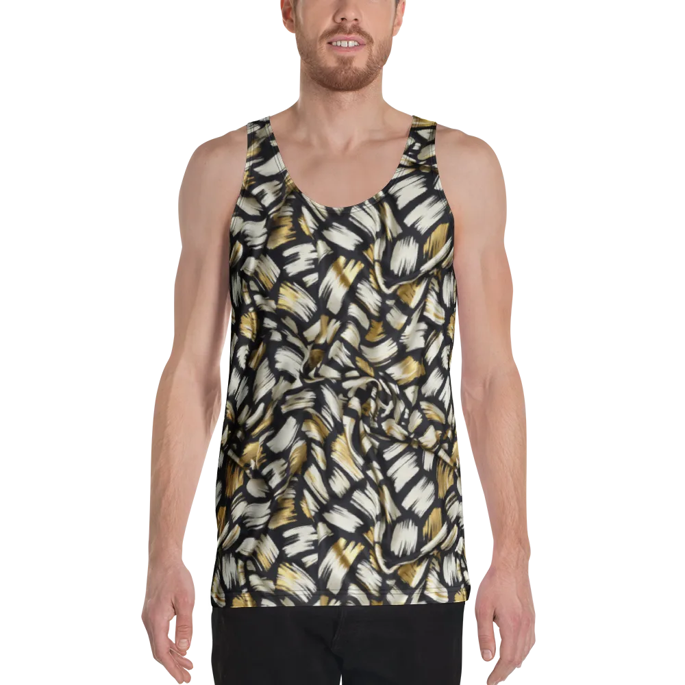 Gilded Gesture on Men's Tank Top — Front