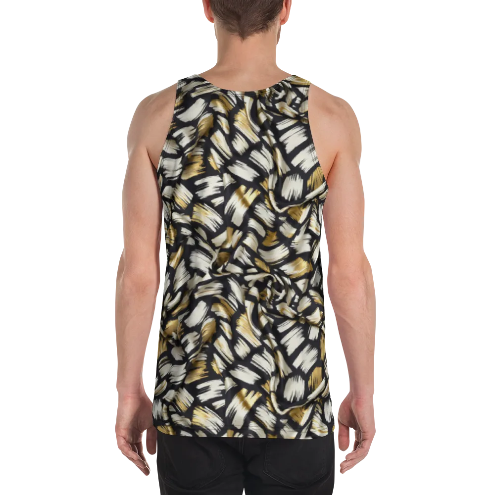 Gilded Gesture on Men's Tank Top — Back