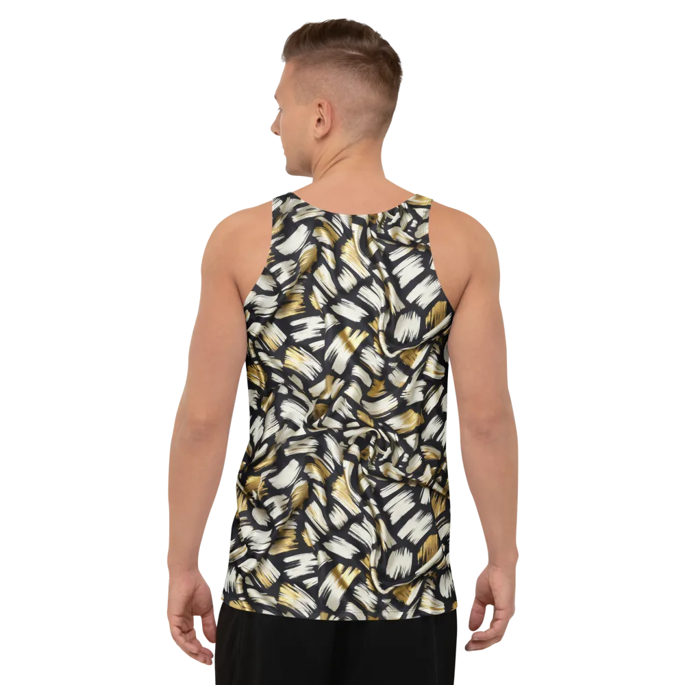 Gilded Gesture on Men's Tank Top — Back