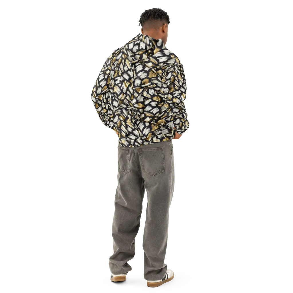Gilded Gesture on Cotton Hoodie — Back