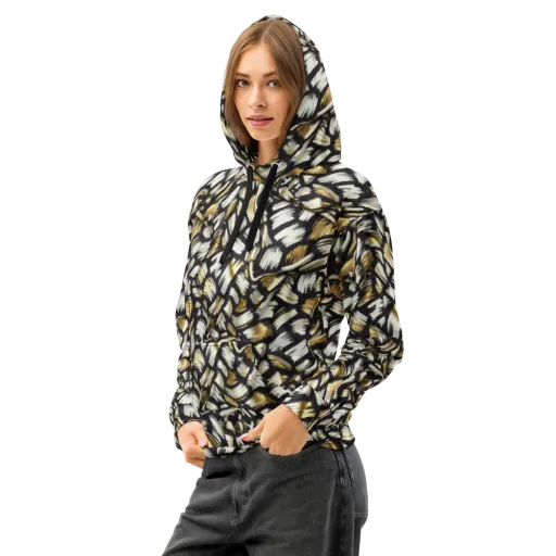 Gilded Gesture on a Cotton Hoodie
