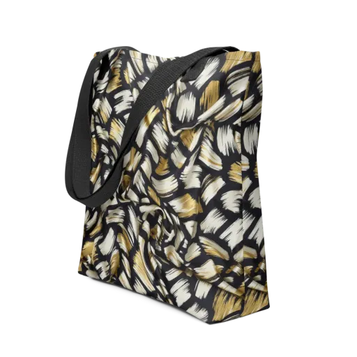 Gilded Gesture on a Tote Bag