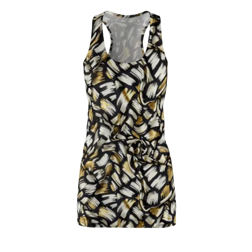 Gilded Gesture on a Racerback Dress