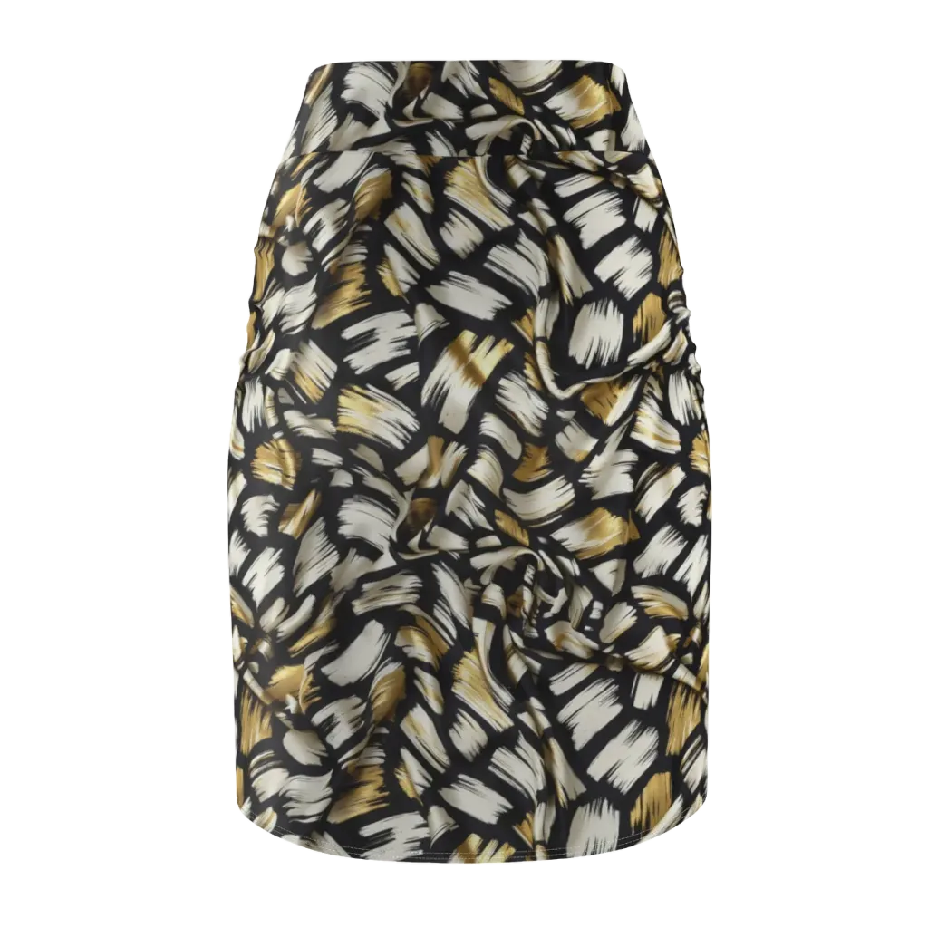 Gilded Gesture on Pencil Skirt — Back