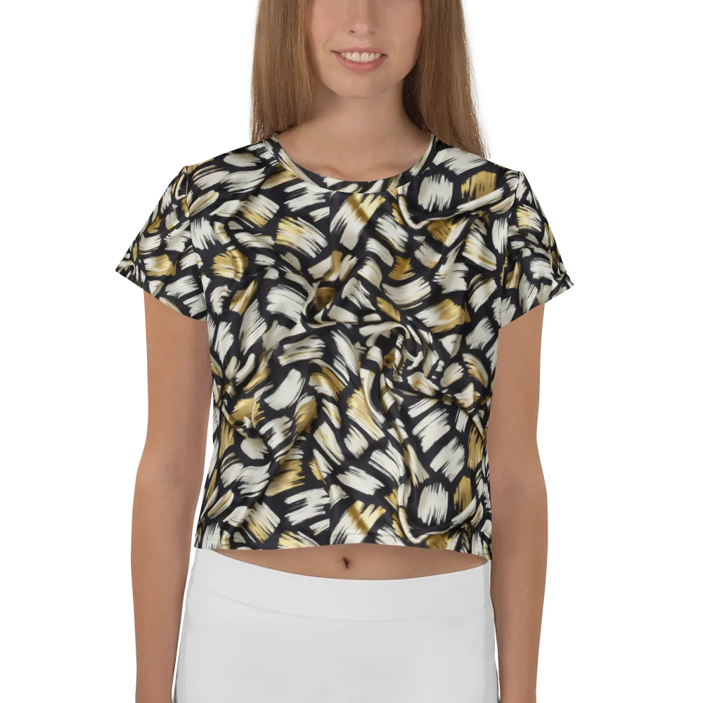 Gilded Gesture on Crop Tee — Front