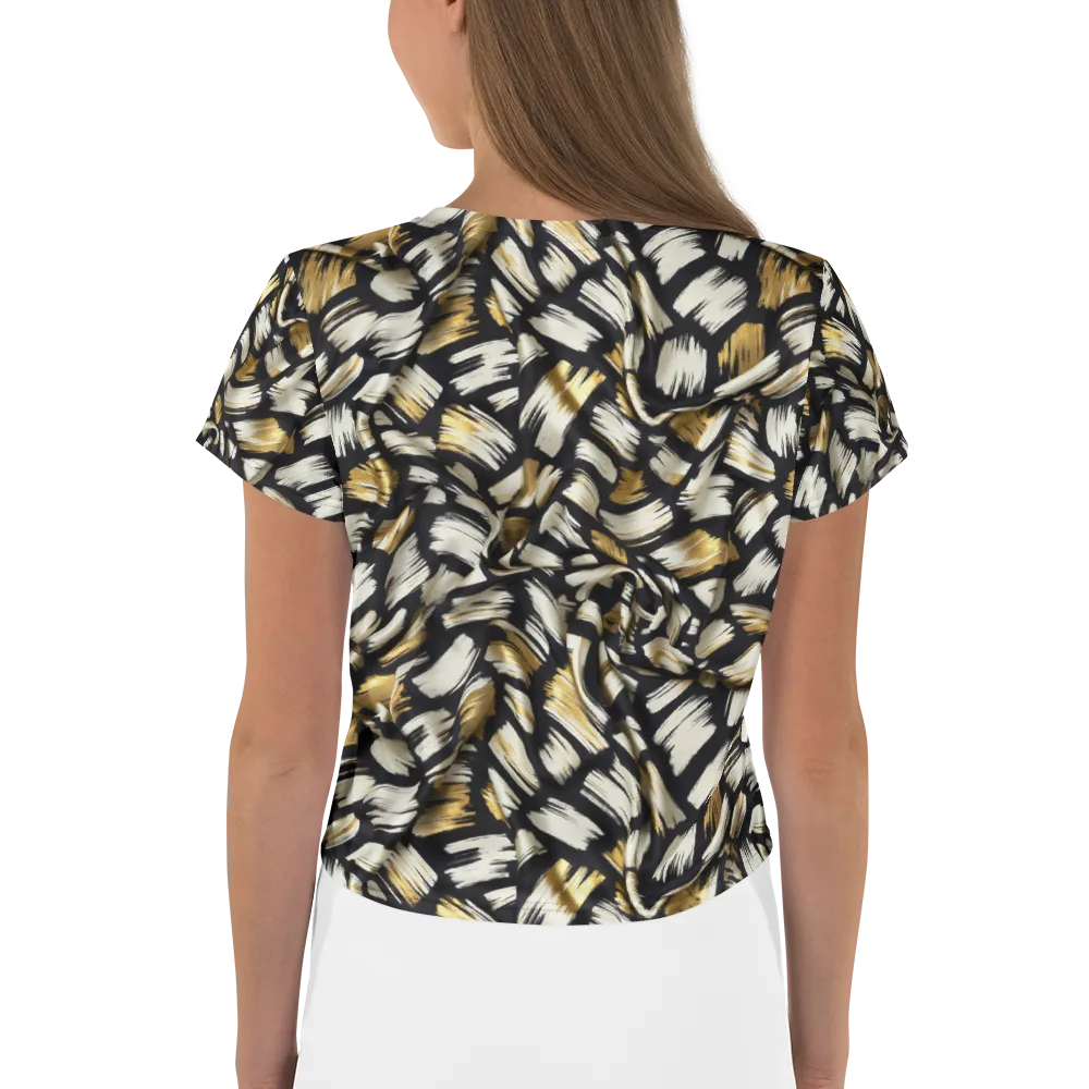 Gilded Gesture on Crop Tee — Back