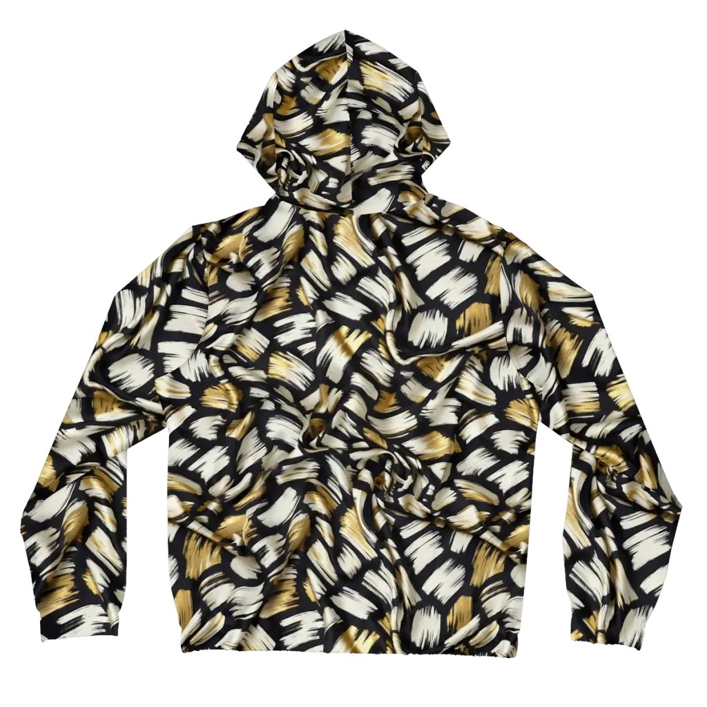 Gilded Gesture on Women's Full-Zip Hoodie — Back