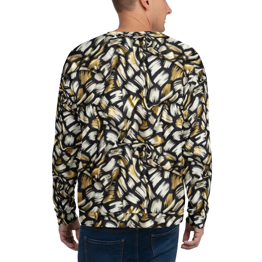 Gilded Gesture on Sweatshirt — Back