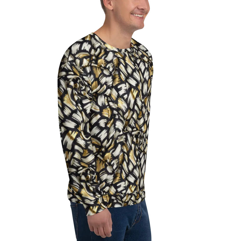 Gilded Gesture on Sweatshirt — Right Front