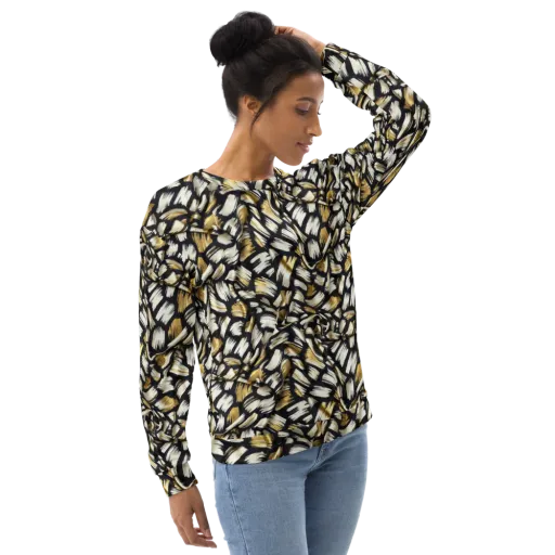 Gilded Gesture on a Sweatshirt