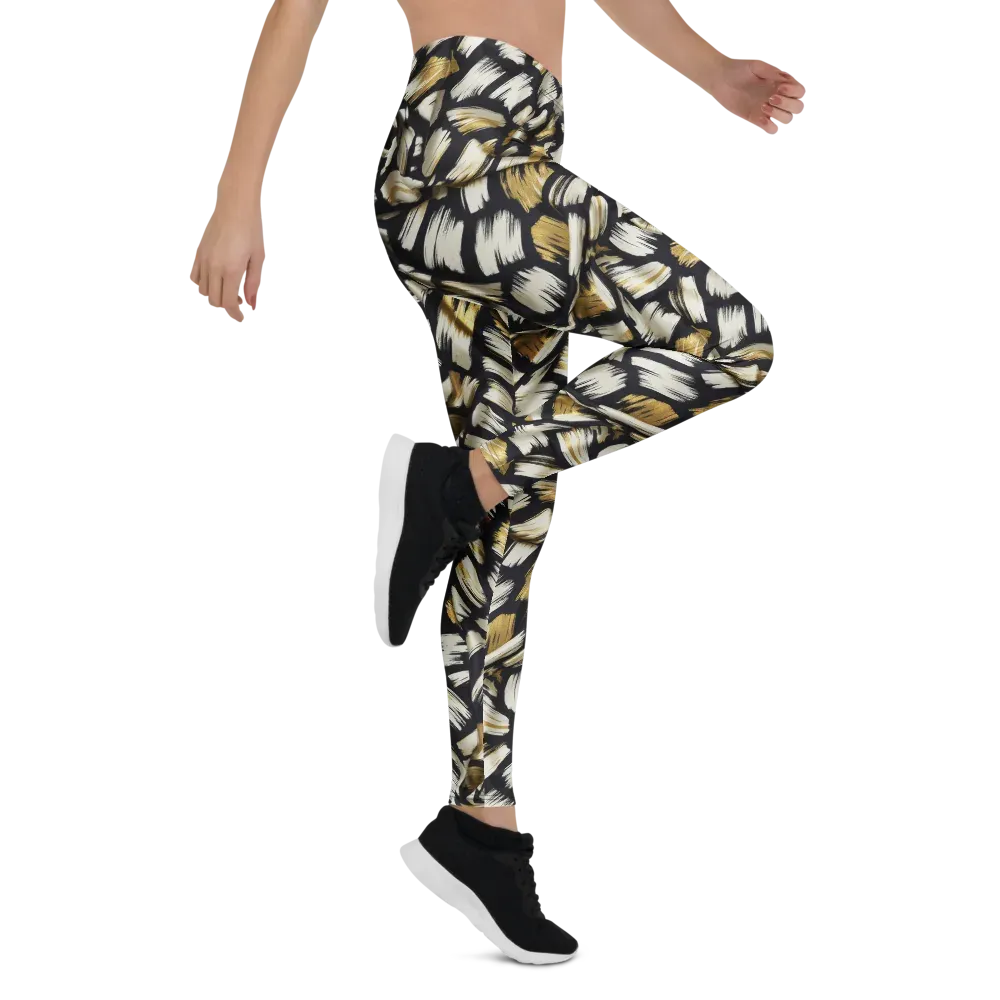 Gilded Gesture on Leggings — Right