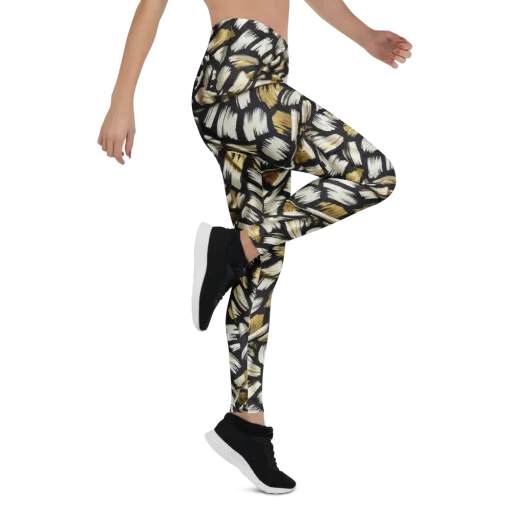 Gilded Gesture on a Leggings