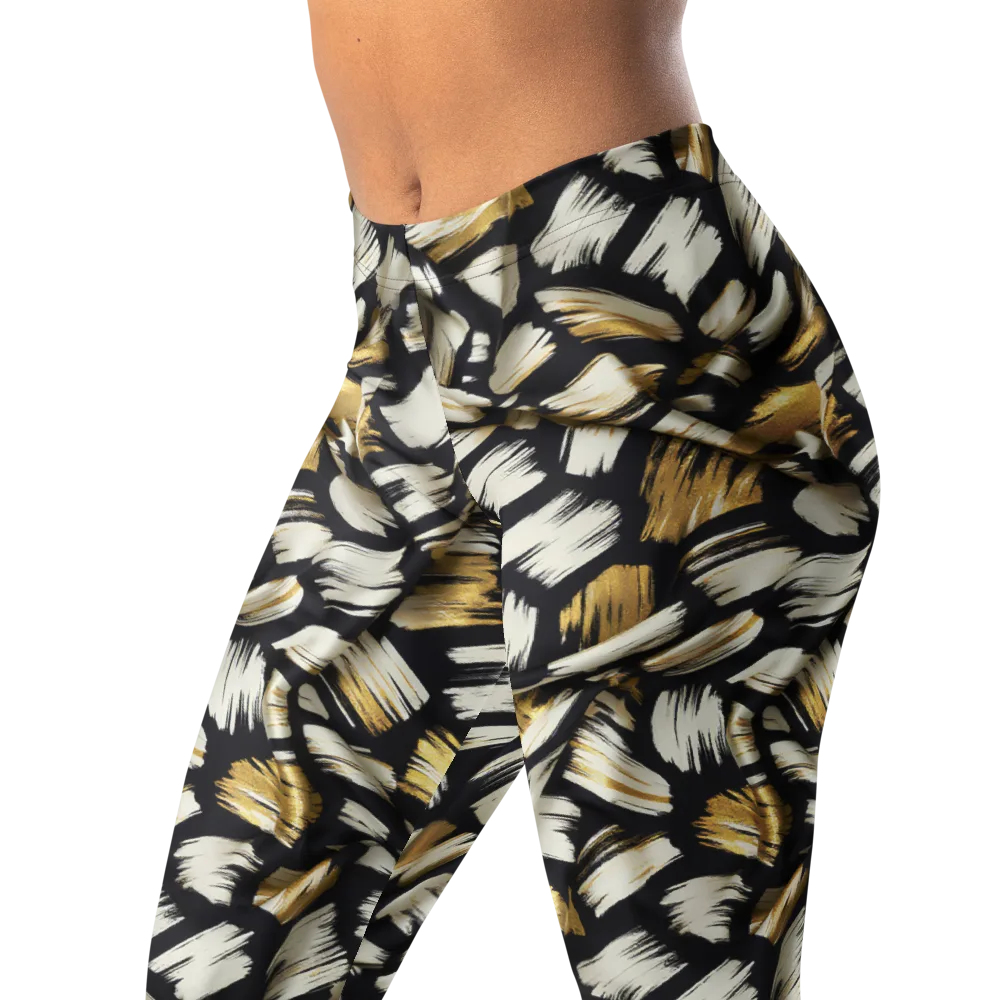 Gilded Gesture on Leggings — Left Front